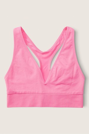 Victoria's Secret Seamless Seamless Plunge Bralette Blå | 6139CSEMH