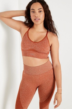 Victoria's Secret Seamless Seamless Racerback Lightly Fodrade Bra Bruna | 3726ZYERT