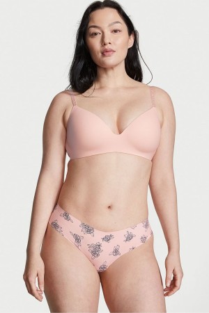 Victoria's Secret Sexy Illusions by Victorias Secret Smooth No Show String Knickers Rosa | 5093IMQZE