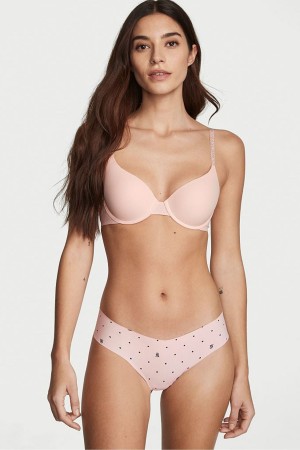 Victoria's Secret Sexy Illusions by Victorias Secret Smooth No Show String Knickers Rosa Leopard | 5819FPNOB