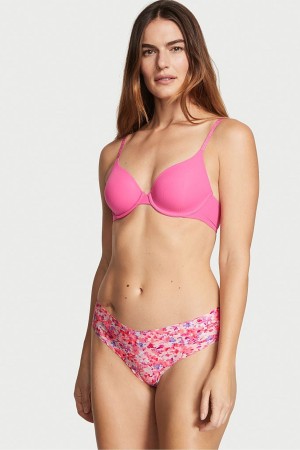 Victoria's Secret Sexy Illusions by Victorias Secret No Show String Knickers Rosa | 7812STMHI