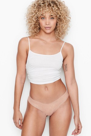 Victoria's Secret Sexy Illusions by Victorias Secret No Show String Knickers Almost Nude | 3524TEOJN