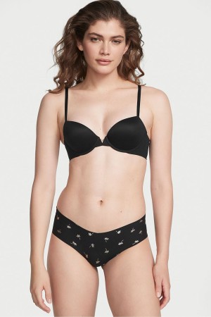 Victoria's Secret Sexy Illusions by Victorias Secret No Show Cheeky Knickers Svarta | 3675JDMVE