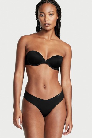 Victoria's Secret Sexy Illusions by Victorias Secret Smooth Lightly Fodrade Multiway Strapless Bra Svarta | 0179UIAXS