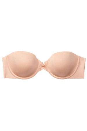 Victoria's Secret Sexy Illusions by Victorias Secret Smooth Lightly Fodrade Multiway Strapless Bra Cameo Nude | 3170MQWEF