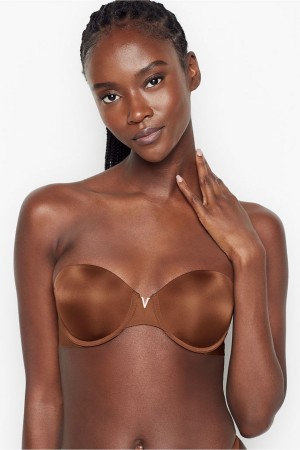 Victoria's Secret Sexy Illusions by Victorias Secret Smooth Multiway Strapless Push Up Bra Mörkbruna | 8324TRGPY