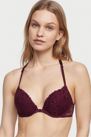 Victoria's Secret Sexy Tee Spets Front Fastsättning Lightly Fodrade T-Shirt Bra Svarta | 2379XCZMR