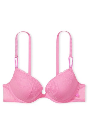 Victoria's Secret Sexy Tee Spets T-Shirt Push Up Bra Svarta | 4501JIXRK