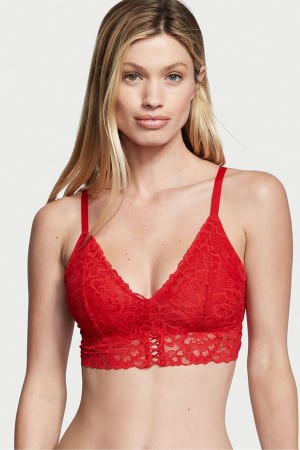 Victoria's Secret Sexy Tee Spets Unlined Bralette Röda | 3142AUKSL