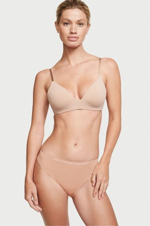 Victoria's Secret Smooth Bikini Knickers Sweet Praline Nude | 9517BEVOQ