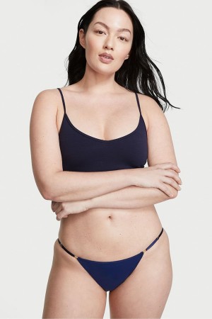 Victoria's Secret Smooth Bikini Knickers Marinblå Blå | 2590MUGLZ