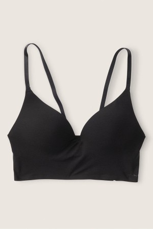 Victoria's Secret Smooth Non Wired Push Up Bralette Svarta | 2406CMKPG