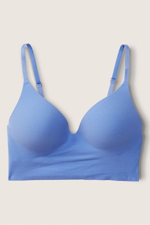 Victoria's Secret Smooth Non Wired Push Up Bralette Blå | 3574MFNAK