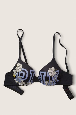 Victoria's Secret Smooth Push Up T-Shirt Bra Lila | 3792YFVGB