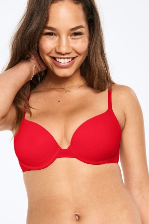 Victoria's Secret Smooth Push Up T-Shirt Bra Lila | 9271YXEZW