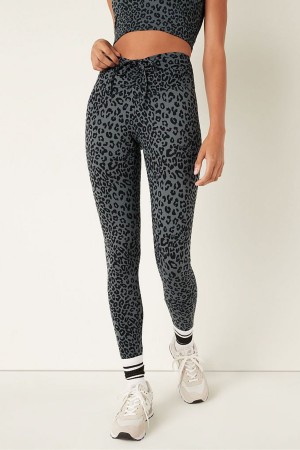 Victoria's Secret Soft Ultimate High Midja Ruched V Legging Mörkgrå Leopard | 0185KWGSP