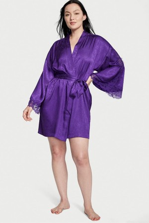 Victoria's Secret Spets Inset Robe Lila | 0189FWCLH