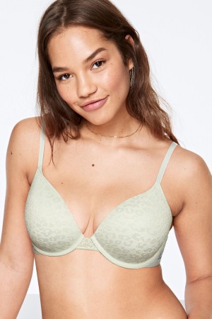 Victoria's Secret Spets Lightly Fodrade T-Shirt Bra Blå | 3180MWKAP