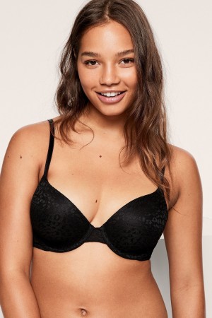 Victoria's Secret Spets Lightly Fodrade T-Shirt Bra Blå | 0471XNACG