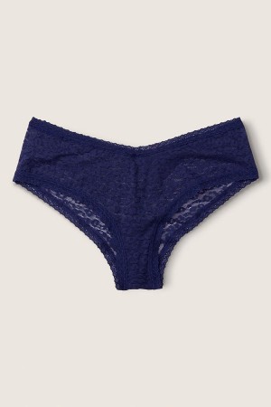 Victoria's Secret Spets Logo Cheeky Knickers Vita | 8271TKESZ