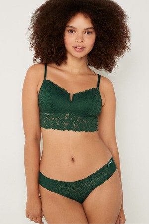 Victoria's Secret Spets Longline Bralette Vita | 4980ALDUP