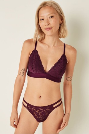 Victoria's Secret Spets Triangle Bralette Rosa | 1023WFUPC