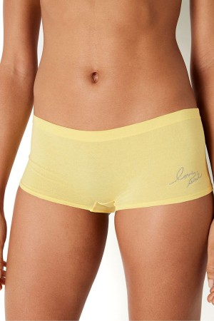 Victoria's Secret Stretch Bomull Bomull Boyshort Knicker Kaffe | 3758TVYIO