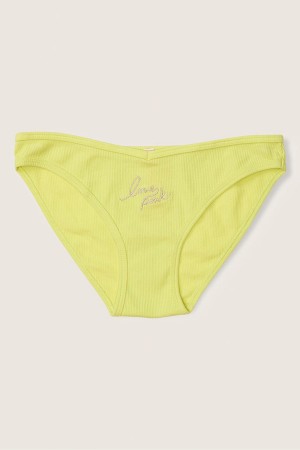 Victoria's Secret Stretch Bomull Bomull Bikini Knicker Svarta | 9240GULSF