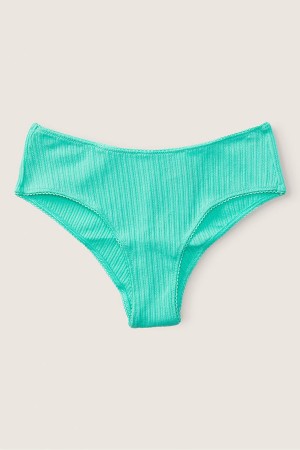 Victoria's Secret Stretch Bomull Bomull Cheeky Knickers Gröna | 9847HXWOP