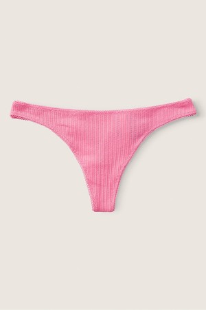 Victoria's Secret Stretch Bomull Bomull String Knickers Rosa | 3458UYSRI