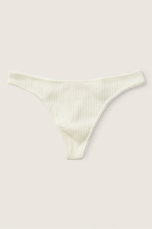 Victoria's Secret Stretch Bomull Bomull String Knickers Rosa | 9547UJNLI