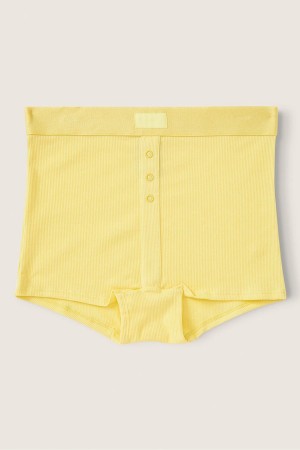 Victoria's Secret Stretch Bomull High-Midja Boyshort Knicker Blå | 1853RESJM