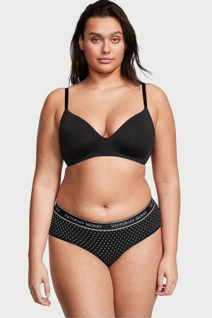 Victoria's Secret Stretch Bomull Stretch Bomull Logo Midja Hipster Knickers Blå | 0128CTXUZ