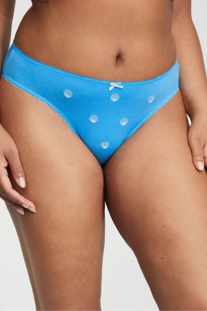 Victoria's Secret Stretch Bomull Stretch Bomull Knickers Blå | 9870TUXIP