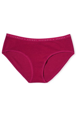 Victoria's Secret Stretch Bomull Stretch Bomull Hiphugger Panty Svarta | 6572SCVRB