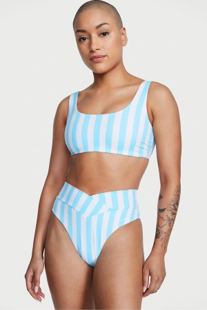 Victoria's Secret Swim Bikini Bottom Blå Randig | 7154PJWHC