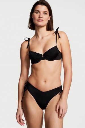 Victoria's Secret Swim Bikini Bottom Svarta | 6102NZUXY