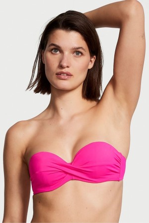 Victoria's Secret Swim Bikini Top Rosa | 8135UCQSX