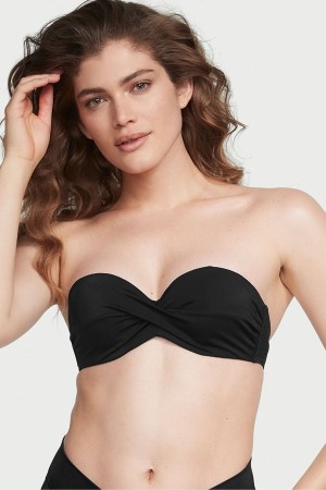 Victoria's Secret Swim Bikini Top Svarta | 1470UOADZ