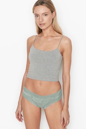 Victoria's Secret The Lacie Spets Cheeky Knickers Almost Nude | 6489KDOJI