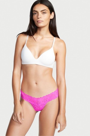 Victoria's Secret The Lacie Spets String Knickers Svarta | 7645KMNFT