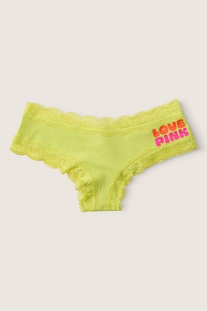 Victoria's Secret The Lacie Spets Trim Cheeky Knickers Svarta | 9065ZMWDQ