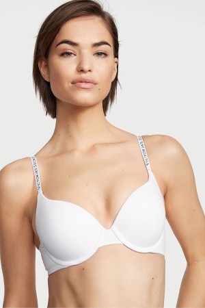 Victoria's Secret The T-Shirt Full Coverage Push Up Logo Bra Vita | 4017LMFXO