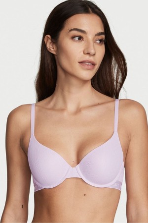 Victoria's Secret The T-Shirt Lightly Fodrade Demi Bra Lila | 6134FRAPZ