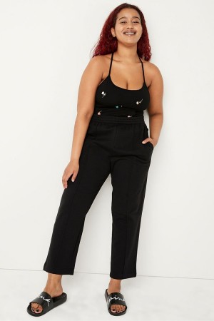 Victoria's Secret Track Ankle Jogger Svarta | 9564CKJQR