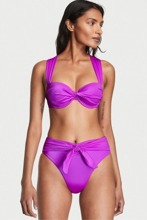 Victoria's Secret Twist Cheeky Bikini Bottom Lila | 7901GSKQH