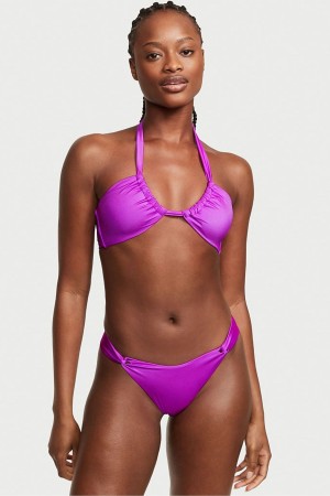 Victoria's Secret Twist Multiway Halterneck Bikini Top Lila | 1270JBQVU