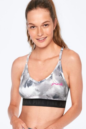 Victoria's Secret Ultimate Scoop Lightly Fodrade Sports Bra Rosa | 8426DIAMJ