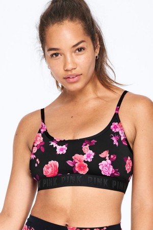 Victoria's Secret Ultimate Scoop Lightly Fodrade Sports Bra Rosa | 1674DPVBZ