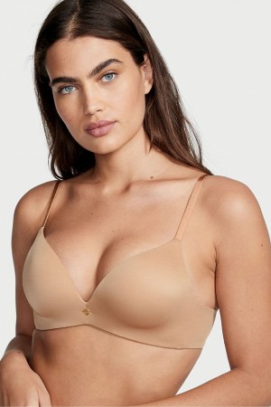 Victoria's Secret Very Sexy Add 2 Cups Non Wired Push Up Bra Sweet Praline Nude | 0862GJQXH